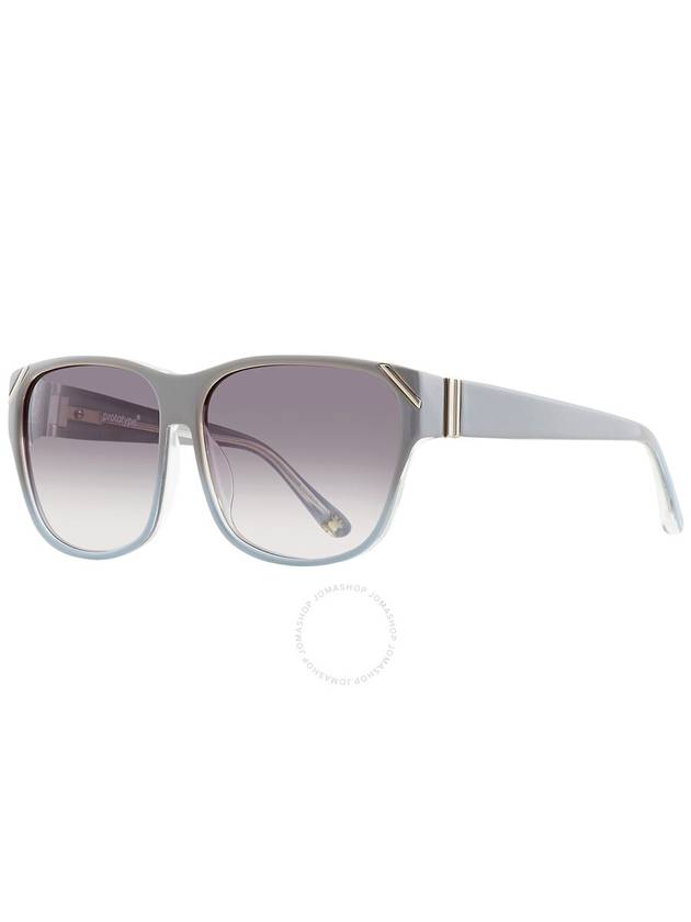 Yohji Yamamoto X Linda Farrow Grey Gradient Square Unisex Sunglasses YY15 PICK C2 - YOHJI YAMAMOTO - BALAAN 2