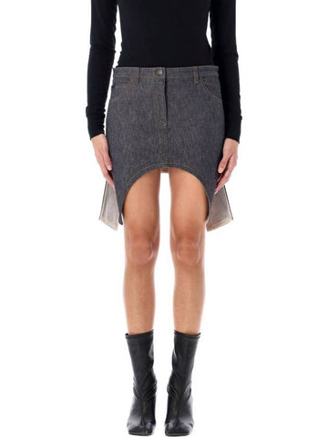 Reversed mini denim skirt - COURREGES - BALAAN 1