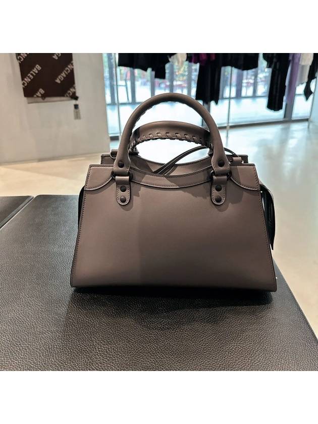 Women s Gray Neo Classic Small Tote Bag Cross 638521 11R57 1404 - BALENCIAGA - BALAAN 4