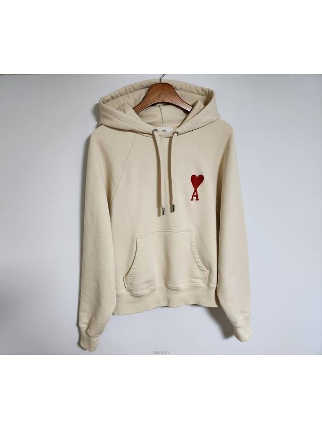 S Big Heart Unisex Hoodie SPEUSW222 747 - AMI - BALAAN 1