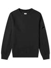 Diagonal Raised Fleece Sweatshirt Black - CP COMPANY - BALAAN 2