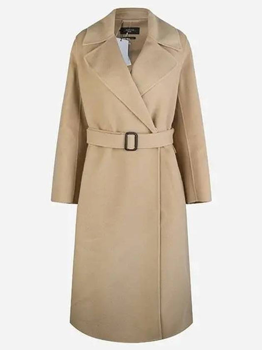 2425016041600 065 Manu Belted Wool Coat Beige 1046756 - MAX MARA - BALAAN 1