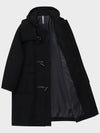 Overfit Hooded Duffel Coat Black - NOIRER FOR WOMEN - BALAAN 6