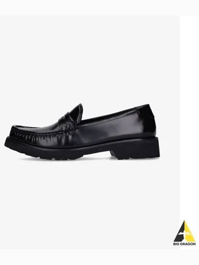 Monogram Leather Loafers Black - SAINT LAURENT - BALAAN 2