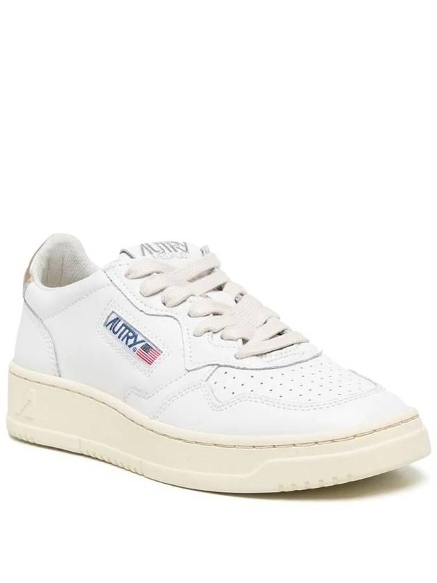 Medalist Goatskin Low Top Sneakers Gold White - AUTRY - BALAAN 4