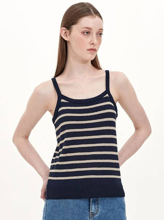 stripe sleeveless knit top_navy - JUN BY JUN K - BALAAN 2