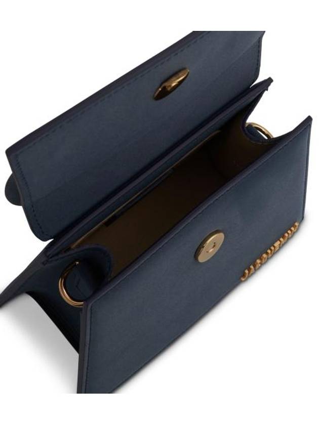 Le Chiquito Moyen Signature Shoulder Bag Dark Navy - JACQUEMUS - BALAAN 5