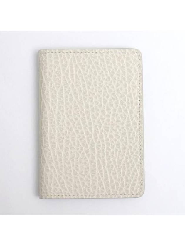 Bovine Leather Card Wallet Ivory - MAISON MARGIELA - BALAAN.