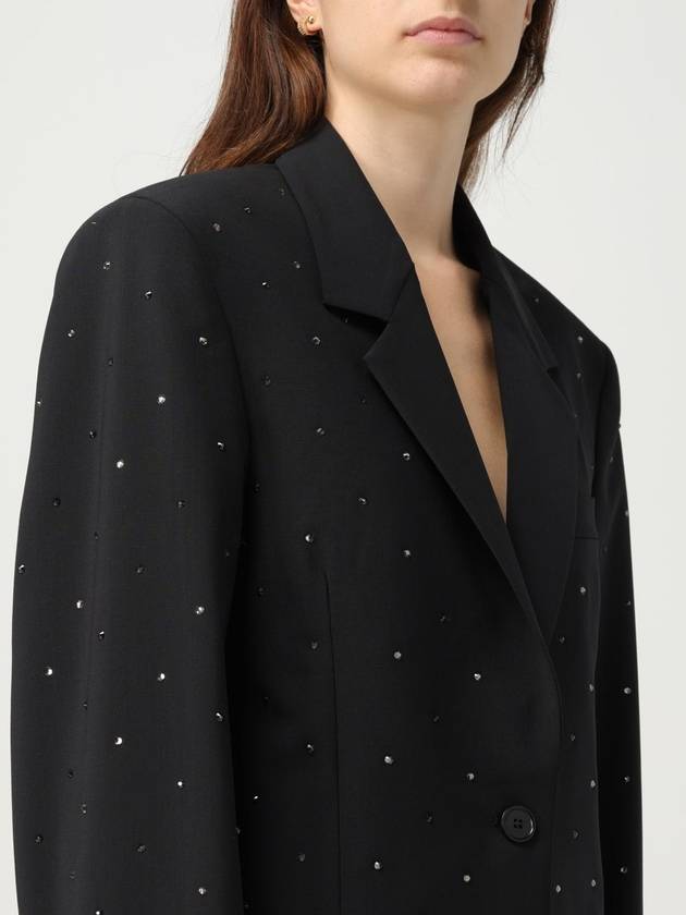 crystal-embellished single-breasted blazer - MSGM - BALAAN 6