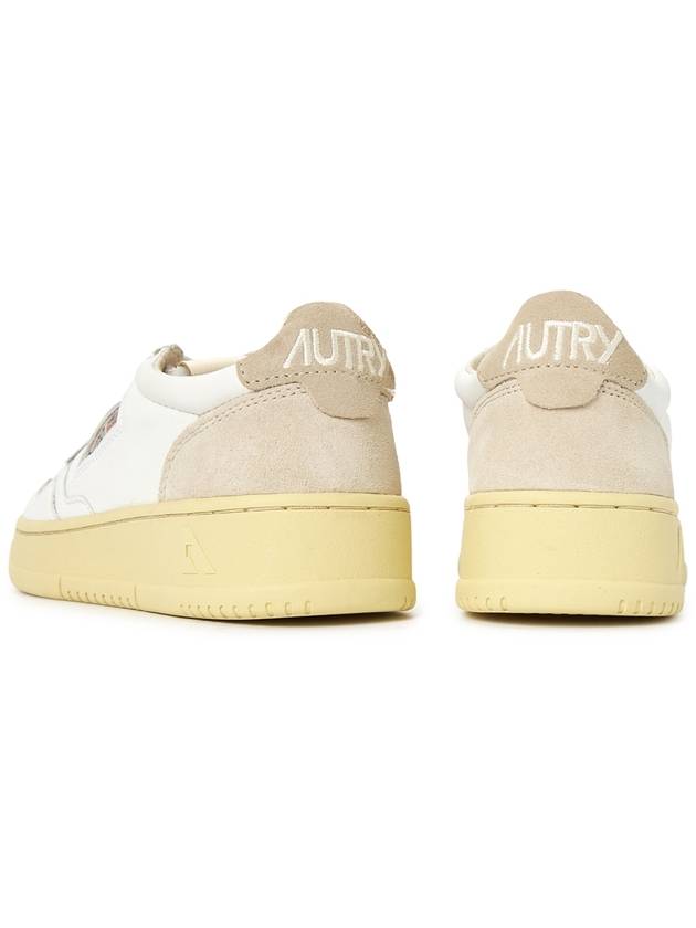 Medalist Beige Suede Low Top Sneakers White - AUTRY - BALAAN 7