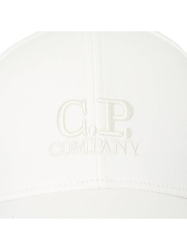 Kids Shell-R Logo Cap Hat White - CP COMPANY - BALAAN 7