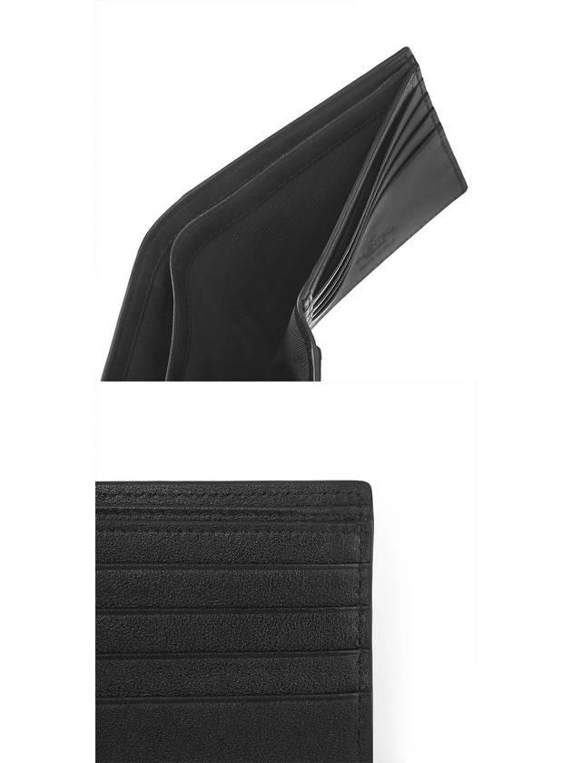 V Logo Signature Half Wallet Black - VALENTINO - BALAAN 4