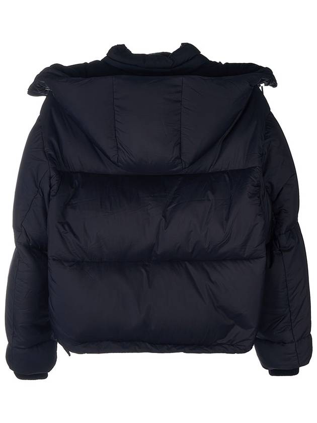 Women's Suit Short Padded Jacket Navy - LORO PIANA - BALAAN.