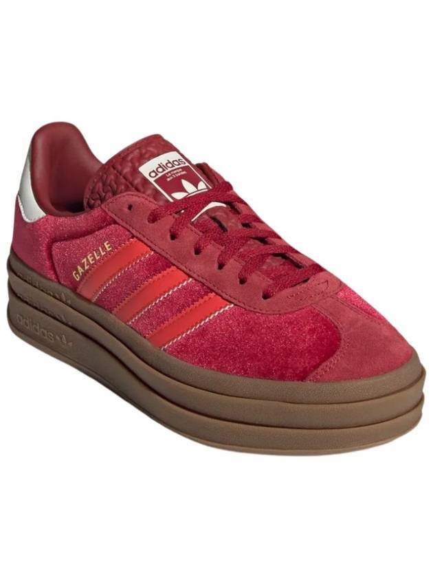 Gazelle Bold Low Top Sneakers Red - ADIDAS - BALAAN 4