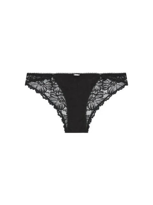 UNDERWEAR Women s Flower Embroidery Briefs Black 270817 - EMPORIO ARMANI - BALAAN 1