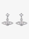 Mini Bas Relief Drop Earrings Silver - VIVIENNE WESTWOOD - BALAAN 2