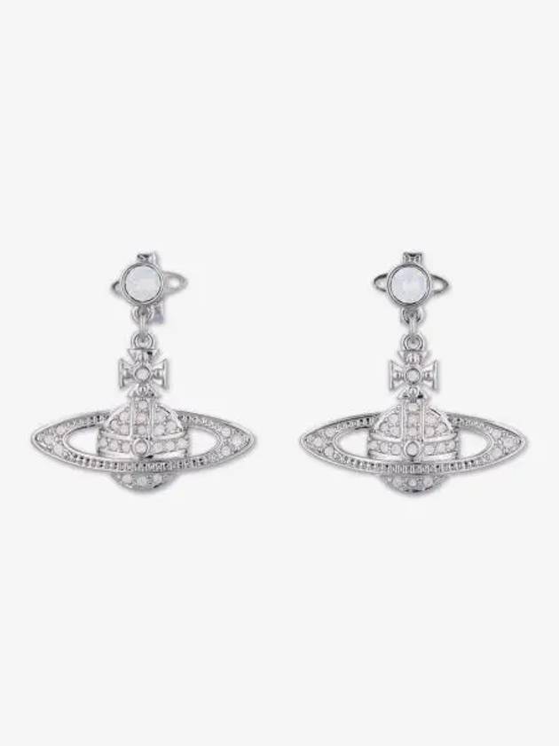 Mini Bas Relief Drop Earrings Silver - VIVIENNE WESTWOOD - BALAAN 2