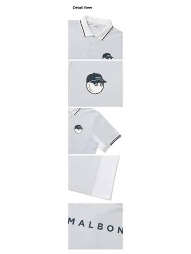 Mesh Hybrid Polo T Shirt M4221PTS07GRY - MALBON GOLF - BALAAN 3