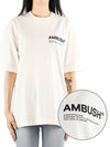 Women's Logo Workshop Jersey Short Sleeve T-Shirt White - AMBUSH - BALAAN 2