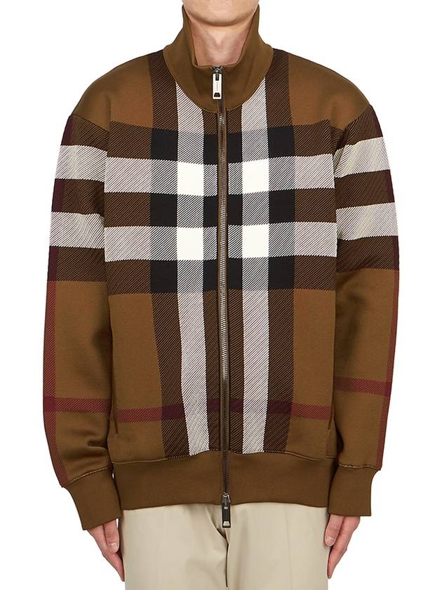 Check Bomber Jacket Brown - BURBERRY - BALAAN 2