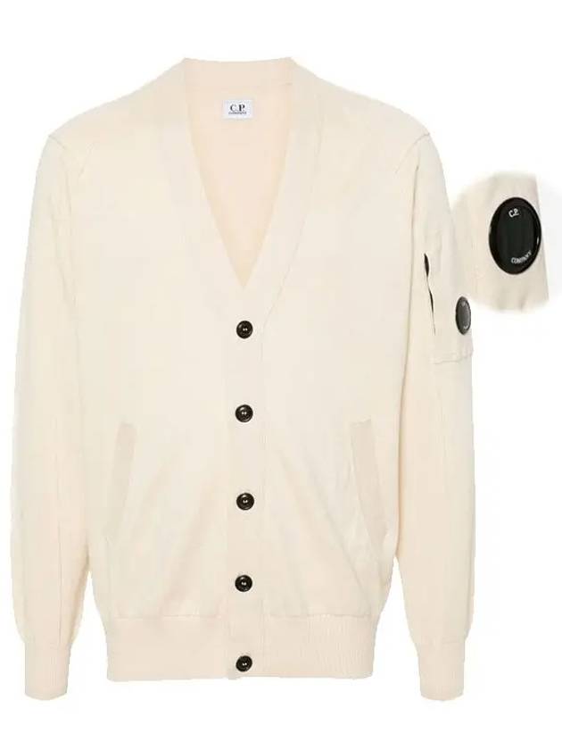 Lens Cotton Cardigan Beige - CP COMPANY - BALAAN 2