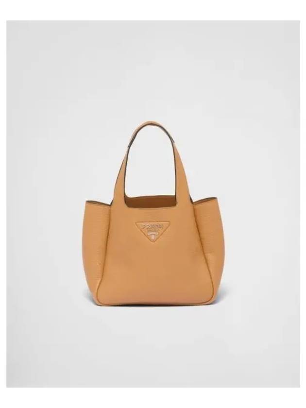 Leather tote bag caramel 244718 - PRADA - BALAAN 1