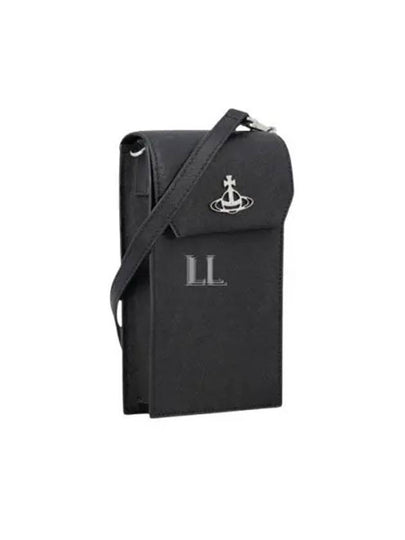 Saffiano Phone Case Cross Bag Black - VIVIENNE WESTWOOD - BALAAN 2