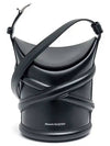 Curve Mini Bucket Bag Black - ALEXANDER MCQUEEN - BALAAN.