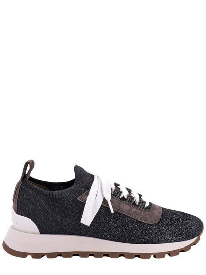 Women's Monilli Knit Low Top Sneakers Grey - BRUNELLO CUCINELLI - BALAAN 2