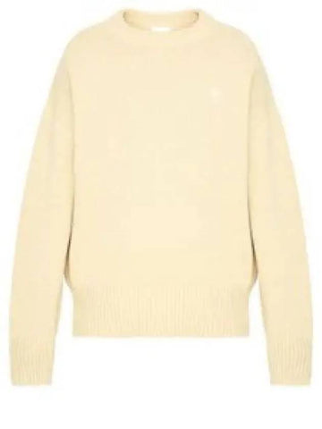 De Coeur Crewneck Knit Top Ivory - AMI - BALAAN 1