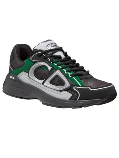 B30 Mesh Technical Fabric Low Top Sneakers Green Black - DIOR - BALAAN 2