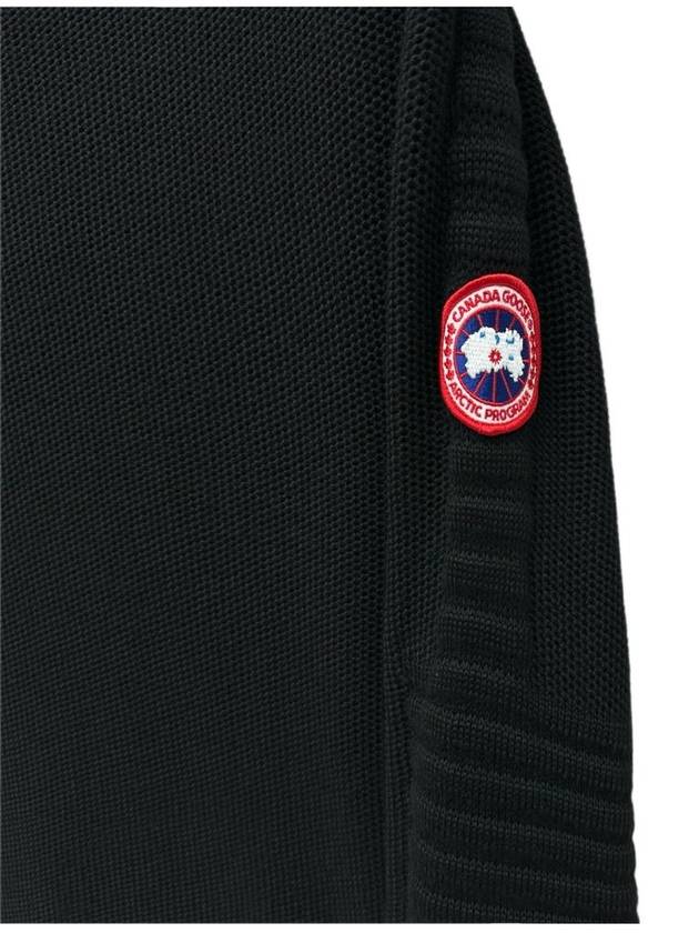 Patterson Merino Wool Knit Top Black - CANADA GOOSE - BALAAN 4