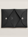 Calvi Card Wallet Black - HERMES - BALAAN 3