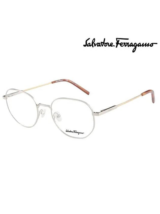 Ferragamo Glasses Frame SF2215 041 Round Metal Men Women - SALVATORE FERRAGAMO - BALAAN 2