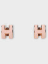 Mini Pop H Earrings Rose Gold - HERMES - BALAAN 3