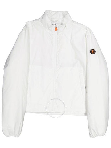 Save The Duck Ladies Off White Anika Cropped Jacket, Brand Size 3 (Large) - SAVE THE DUCK - BALAAN 1