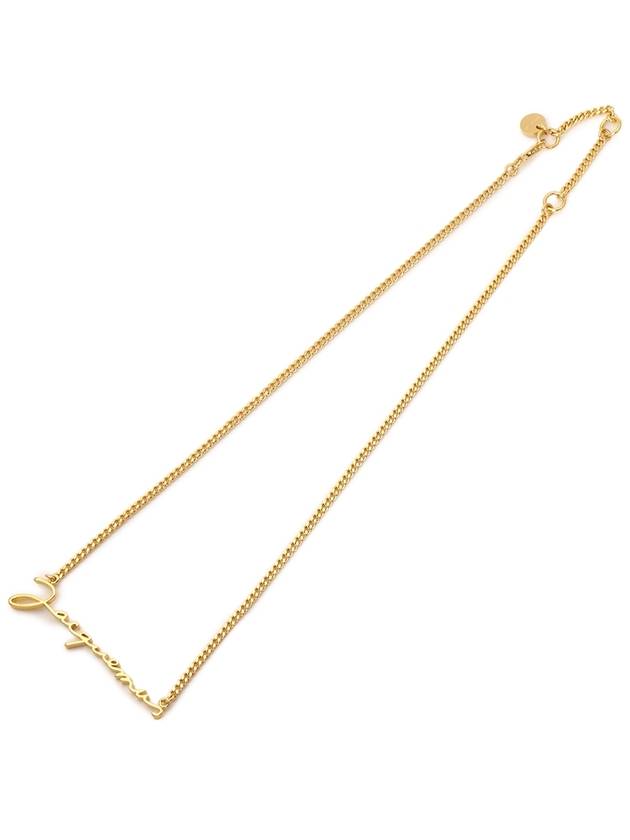 La Chain Signature Logo Chain Necklace Gold - JACQUEMUS - BALAAN 5