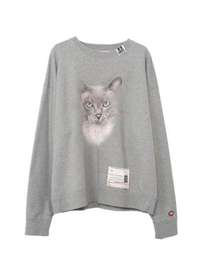 Cat Print Sweatshirt Grey - MAISON MIHARA YASUHIRO - BALAAN 2