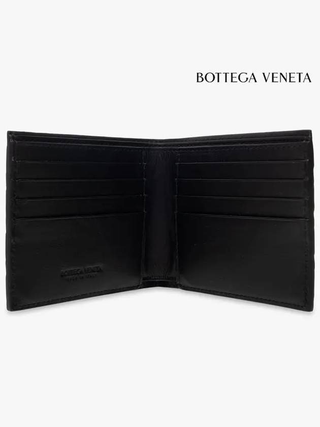 Intrecciato Leather Half Wallet Black - BOTTEGA VENETA - BALAAN 6