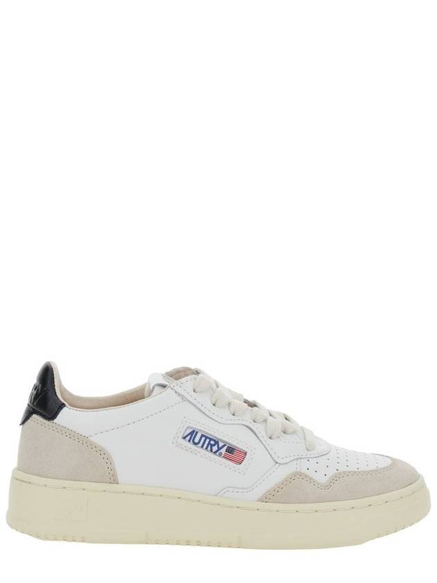 'Medalist Low' White Sneakers With Logo Detail And Heel Tab In Leather Woman - AUTRY - BALAAN 1