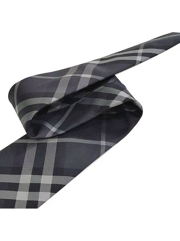 Classic Cut Vintage Check Silk Tie Grey - BURBERRY - BALAAN 4