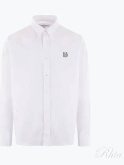 Bold Fox Head Long Sleeve Shirt White - MAISON KITSUNE - BALAAN 2