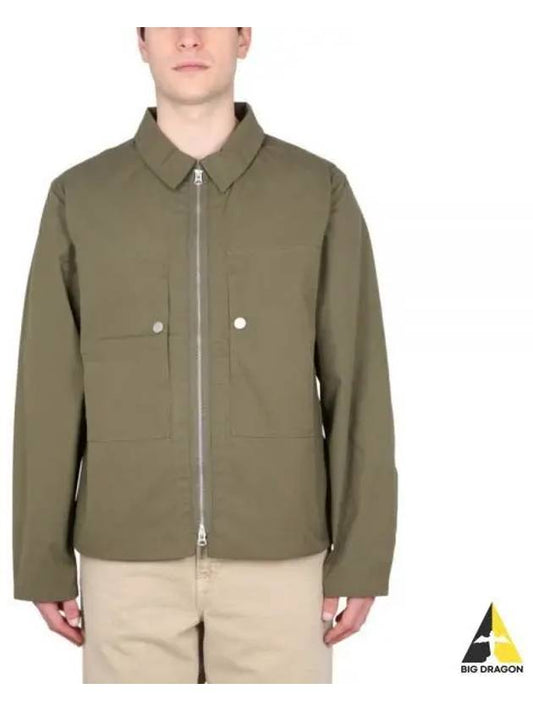 Cotton Nylon Zip up Shirt Jacket NCOS SS23 S 1 ARMY cotton nylon zip up jacket - NIGEL CABOURN - BALAAN 1