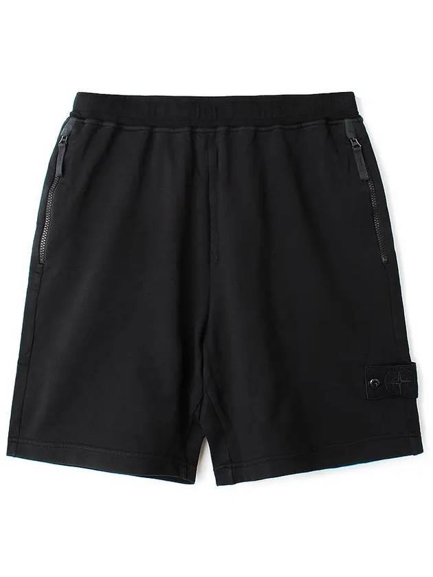 Ghost Fleece Shorts Black - STONE ISLAND - BALAAN 2