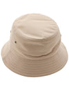 Embroidered Logo Cotton Gabardine Bucket Hat Honey - BURBERRY - BALAAN 4