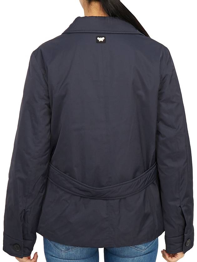 Sacco Pocket Button Polyamide Padding Navy - MAX MARA - BALAAN 6