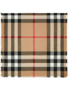 Check Cashmere Silk Scarf Beige - BURBERRY - BALAAN 1