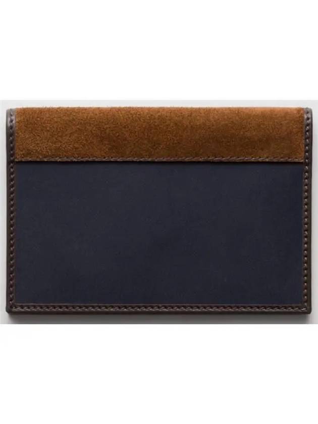 Re-Nylon And Leather Passport Wallet Navy - PRADA - BALAAN 4