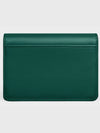 Flap Triomphe Card Wallet Shiny Calfskin - CELINE - BALAAN 4