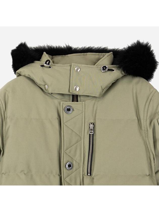 Cloud 3Q Logo Shearling Padding Green - MOOSE KNUCKLES - BALAAN 3